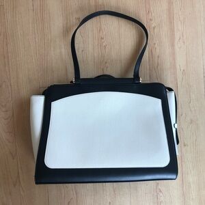 a new day Black and White Shoulder Bag
